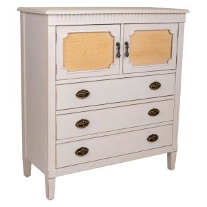 Commode en bois blanche 82x36x90h