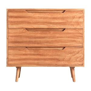 Commode en bois de mindi brun clair 90x43x86 cm