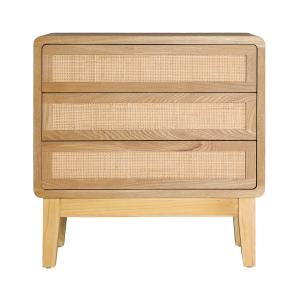 Commode en bois de sapin brun clair  en 78x40x79 cm