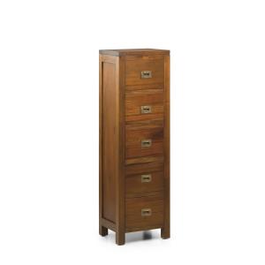 Commode en bois marron H 120 cm