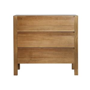 Commode en bois mdf marron 85x41x79 cm