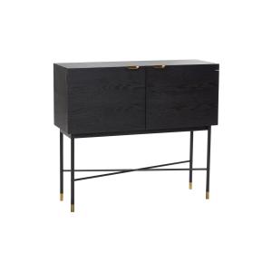 Commode en bois noir