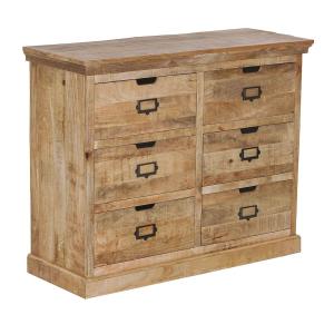 Commode  en manguier 6 tiroirs