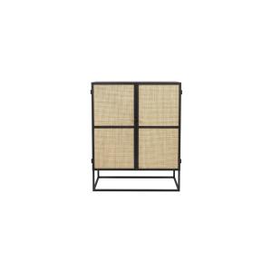 Commode en rotin beige
