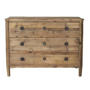 Commode en vieux pin massif - L107 cm