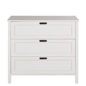 Commode  haute 3 tiroirs blanche