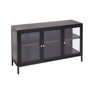 Commode métal 115 cm 35 cm noir