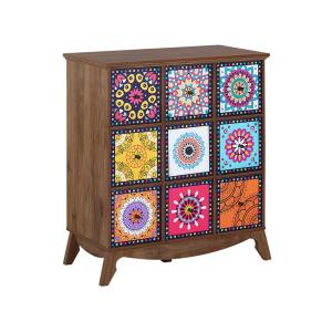 Commode multicolore d'inspiration marocaine