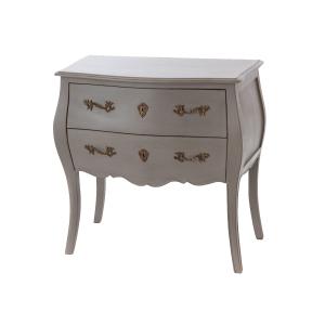 Commode Murano Taupe 2 Tiroirs - Amadeus