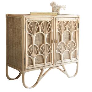 Commode rotin cannage naturel 80 x 85 cm