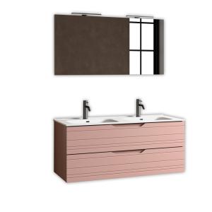 Composition de salle de bain double vasque 5 pièces en MDF…