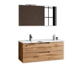 Composition de salle de bain vasque gauche 4 pièces en MDF…