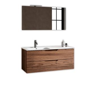 Composition de salle de bain vasque gauche 4 pièces en MDF…