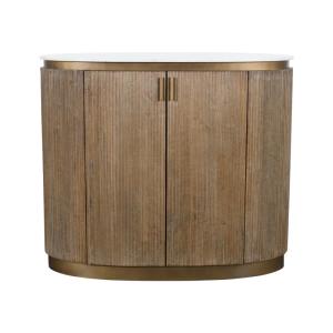 Comptoir en bois massif et marbre