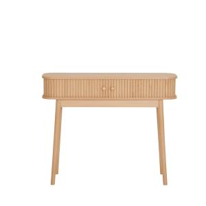 Console 2 portes coulissantes en bois L100cm - Bois clair