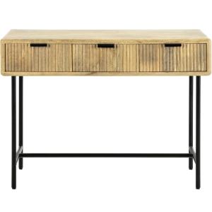 Console 3 tiroirs en bois de manguier 100 cm