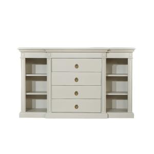 Console 4 tiroirs 6 niches en pin ivoire