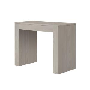 Console à rallonge en bois, finition orme perlé 90×45-90×30…