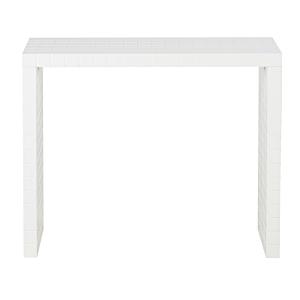 Console avec carreaux en relief blanc