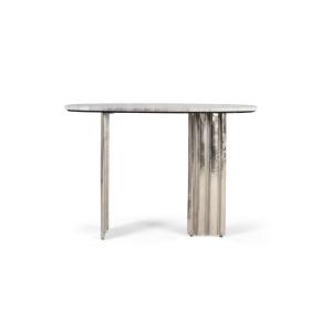 Console avec plateau ovale en marbre