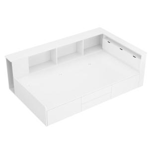 Console blanche design ondulé 3 portes