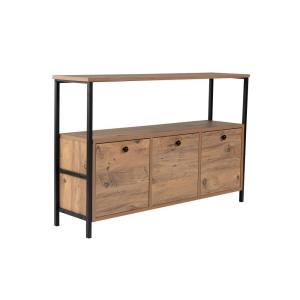 Console d'entrée 120 cm avec rangement bois/métal
