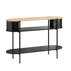 Console d'entrée à 3 étagères noir 110x39x76.2cm industriel…