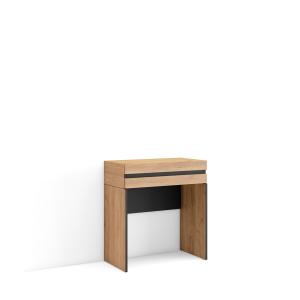 Console d´entrée effet bois de chêne 70x35x75cm