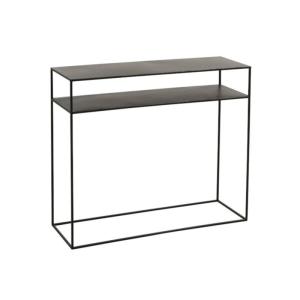 Console d'entrée minimaliste en métal noir RIOLO métal