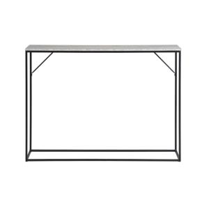 Console décor travertin et métal 110x80 cm