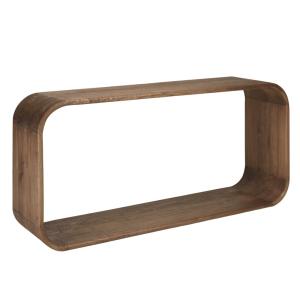 Console design arrondi en bois de mindi