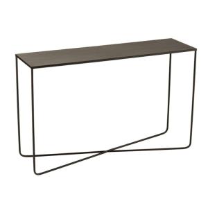 Console design en métal noir KOLKA métal noir 120x35x75cm