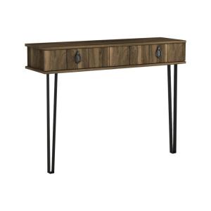 Console effet bois noyer 120x36h90 cm