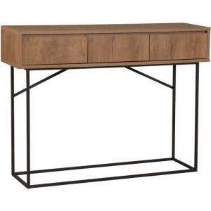 Console en aggloméré et métal