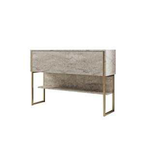 Console en bois beige 120 x 30 x 80 cm
