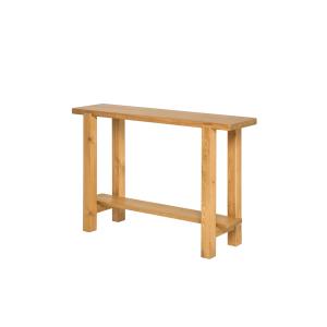 Console en bois couleur marron clair, 140 cm