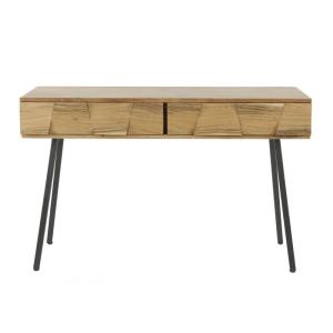Console en bois d'acacia et acier chic 120