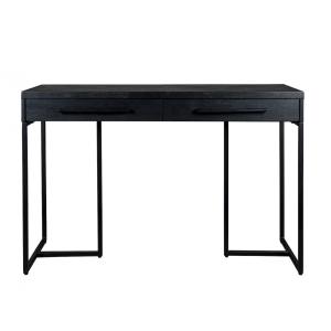 Console en bois d'Acacia et acier noir 120 cm