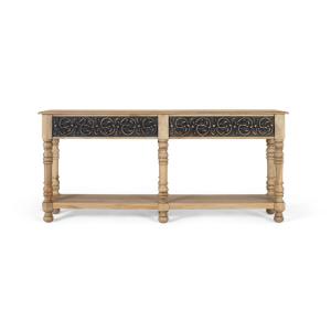 Console en bois de manguier au design artisanal