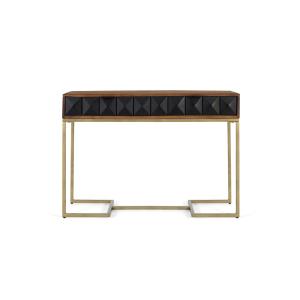 Console en bois de manguier et structure en fer
