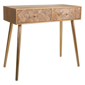 Console en bois marron 88x41x79h