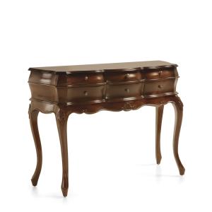 Console en bois marron L 108 cm