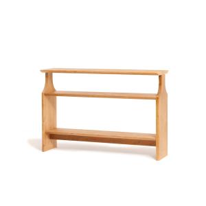 Console en bois massif couleur brun clair, 120 cm