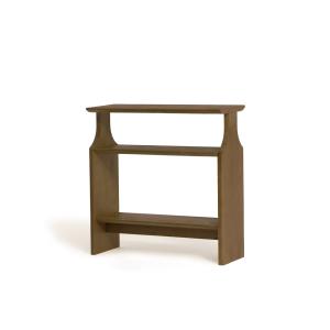 Console en bois massif couleur brun clair, 80 cm