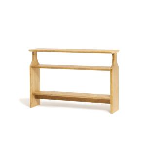 Console en bois massif couleur naturelle, 120 cm