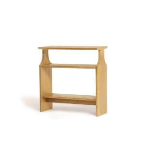 Console en bois massif couleur naturelle, 80 cm