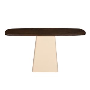 Console en bois massif et métal Ivoire