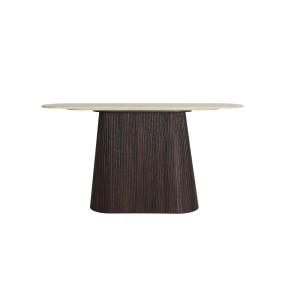 Console en bois mdf marron, 150x40x78 cm