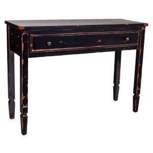 Console en bois noir 112x38x82h