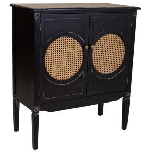 Console en bois noir 80x38x90h